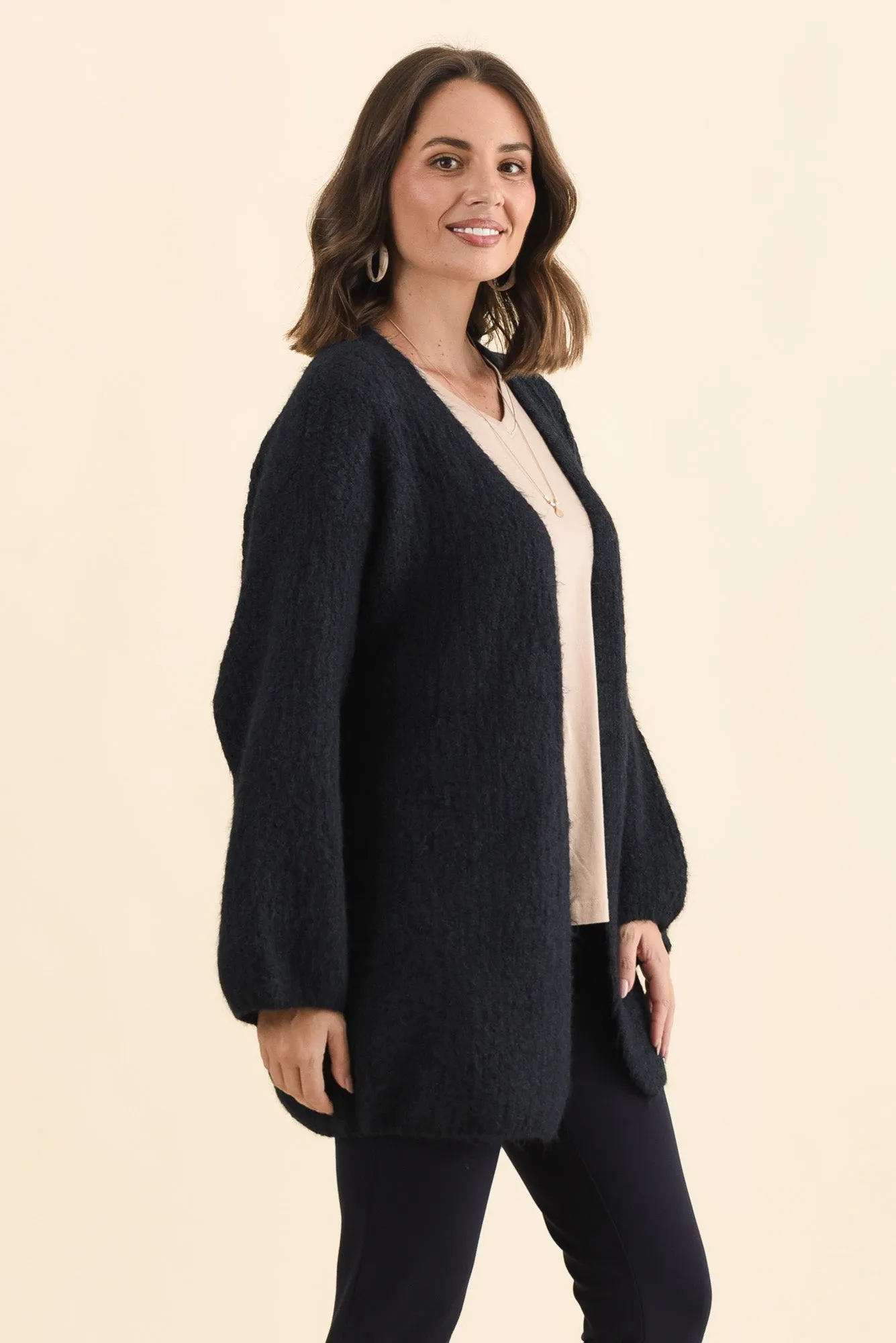 Pearson Navy Knit Cardigan sold by Blue Bungalow product image thumbnail 3