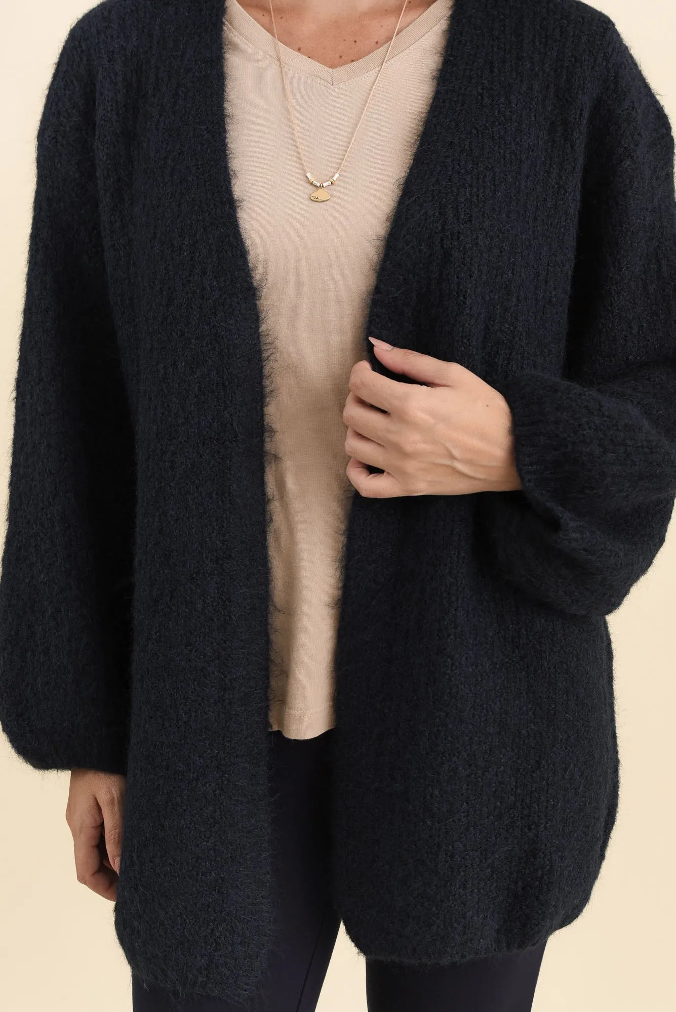 Pearson Navy Knit Cardigan sold by Blue Bungalow product image thumbnail 5