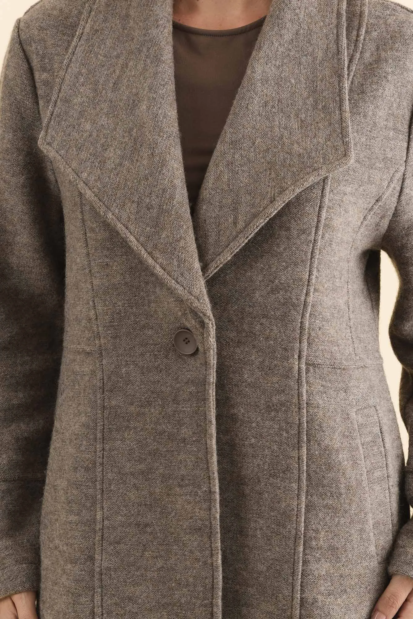 Raquel Taupe Wool Coat sold by Blue Bungalow product image thumbnail 5