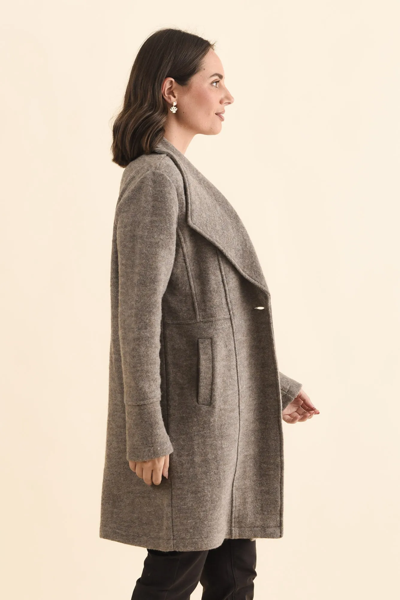 Raquel Taupe Wool Coat sold by Blue Bungalow product image thumbnail 3