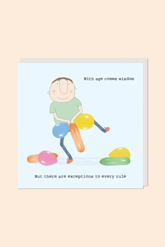 With Age Comes Wisdom Card made by Blue Bungalow