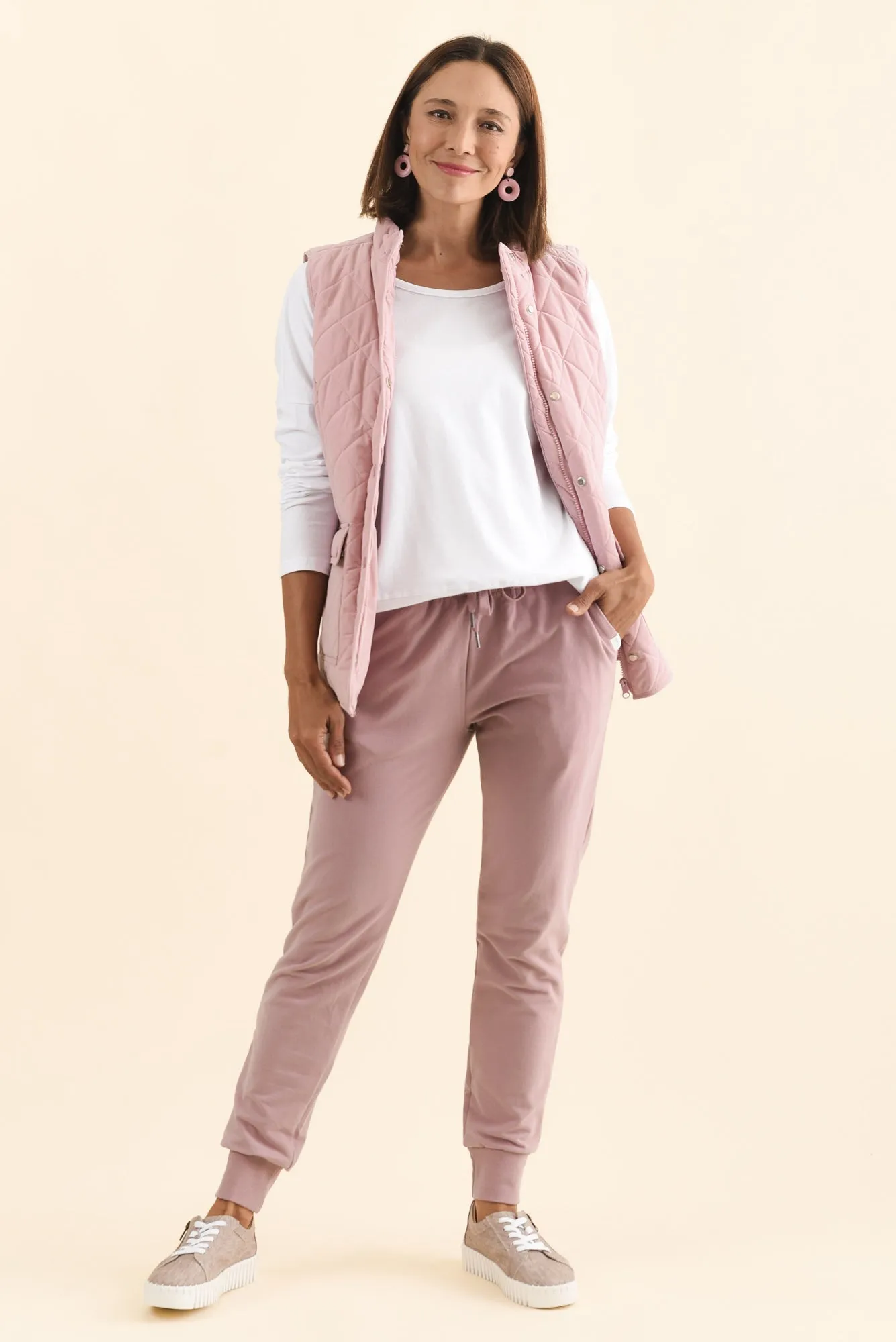 Lazy Days Blush Sweatpants sold by Blue Bungalow product image thumbnail 2