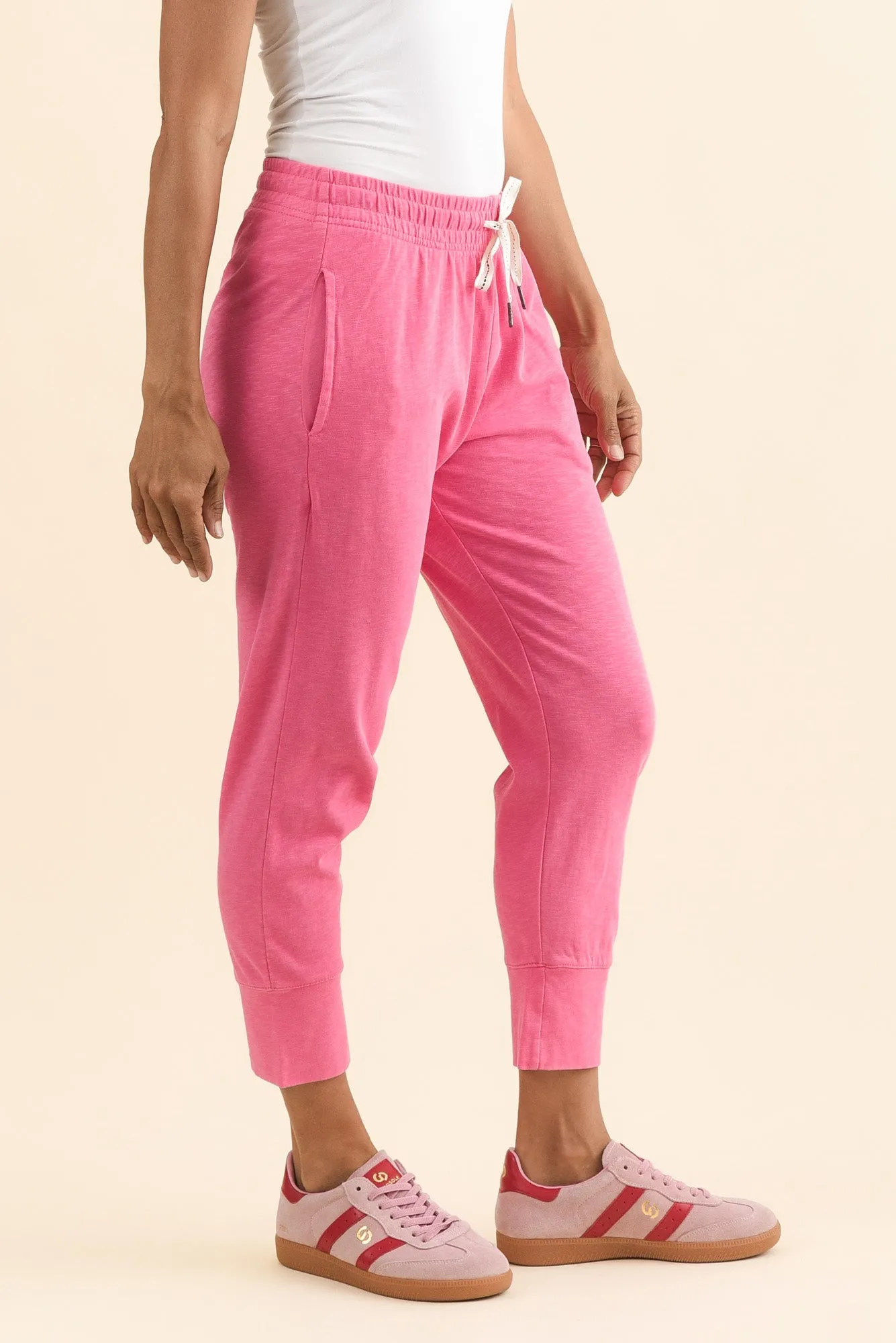Fundamental Brunch Hot Pink Cotton Sweatpants sold by Blue Bungalow product image thumbnail 3