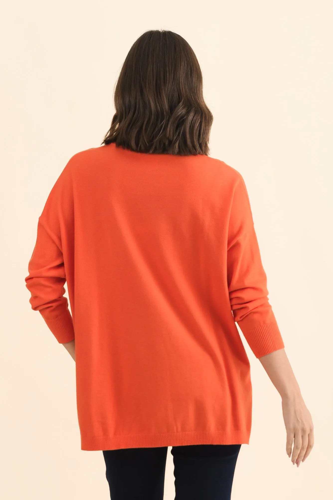 Tanner Orange Knit Jumper sold by Blue Bungalow product image thumbnail 4