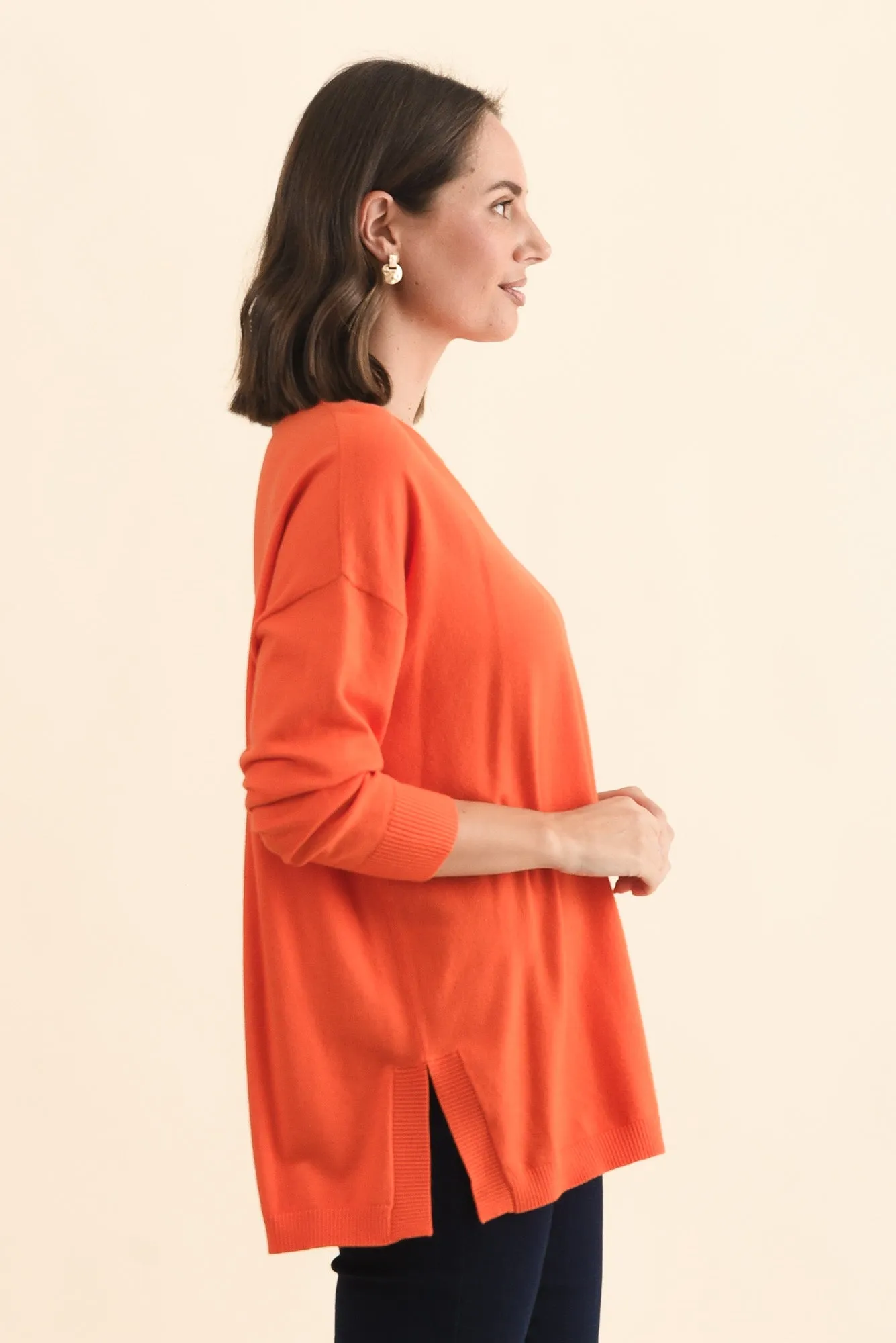 Tanner Orange Knit Jumper sold by Blue Bungalow product image thumbnail 3