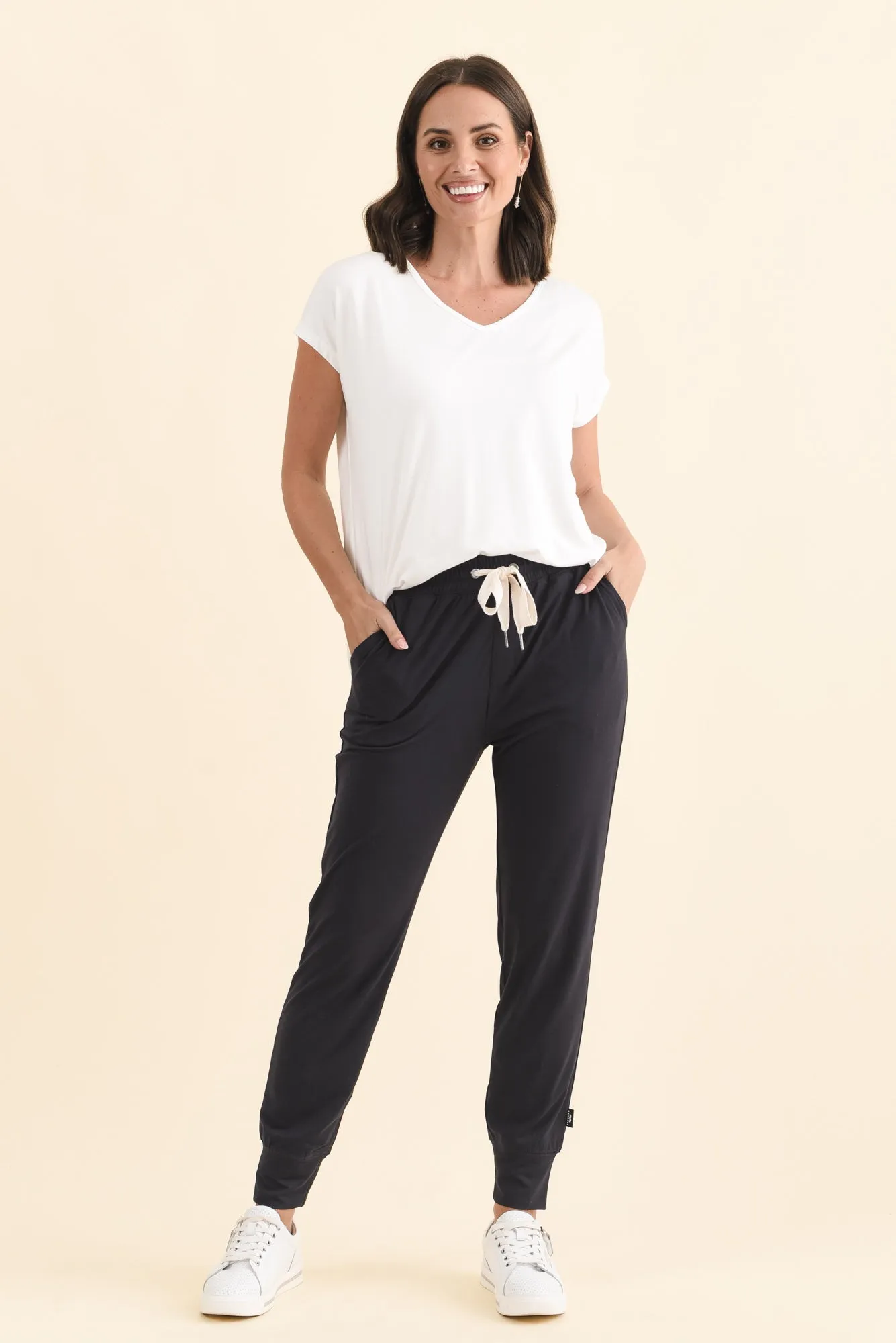 Freedom Dark Navy Drawstring Sweatpants sold by Blue Bungalow product image thumbnail 2