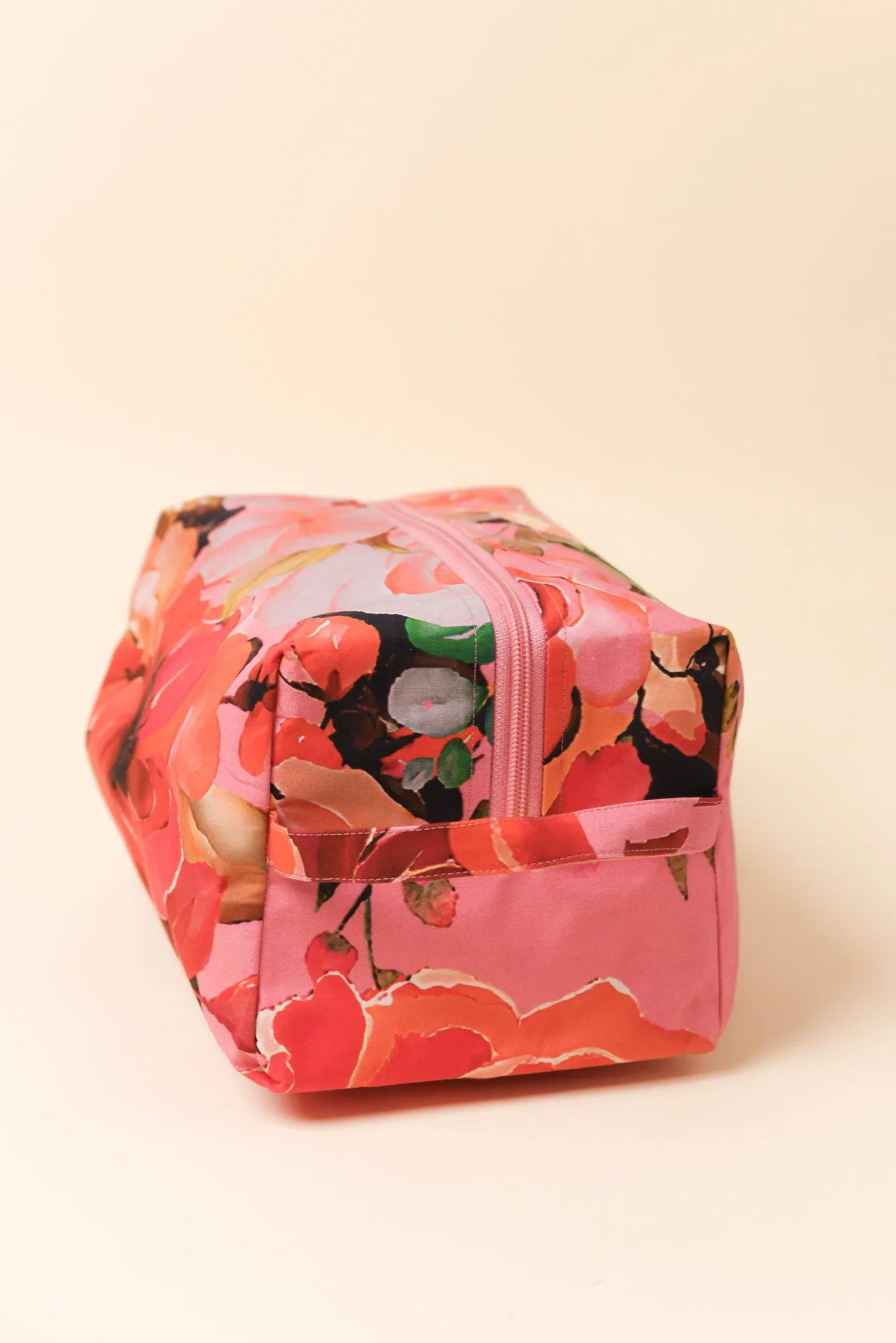 Selva Pink Rose Cotton Toiletry Bag sold by Blue Bungalow product image thumbnail 2