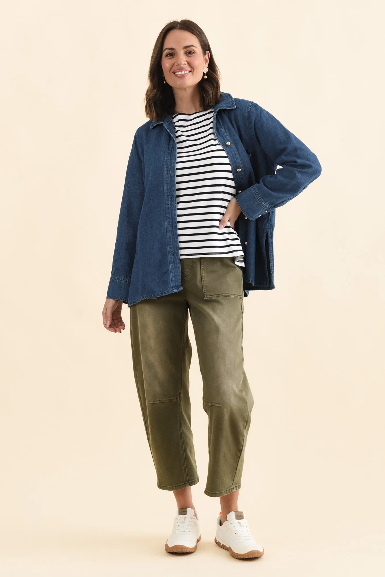 Vespa Mid Blue Denim Shirt sold by Blue Bungalow product image thumbnail 2