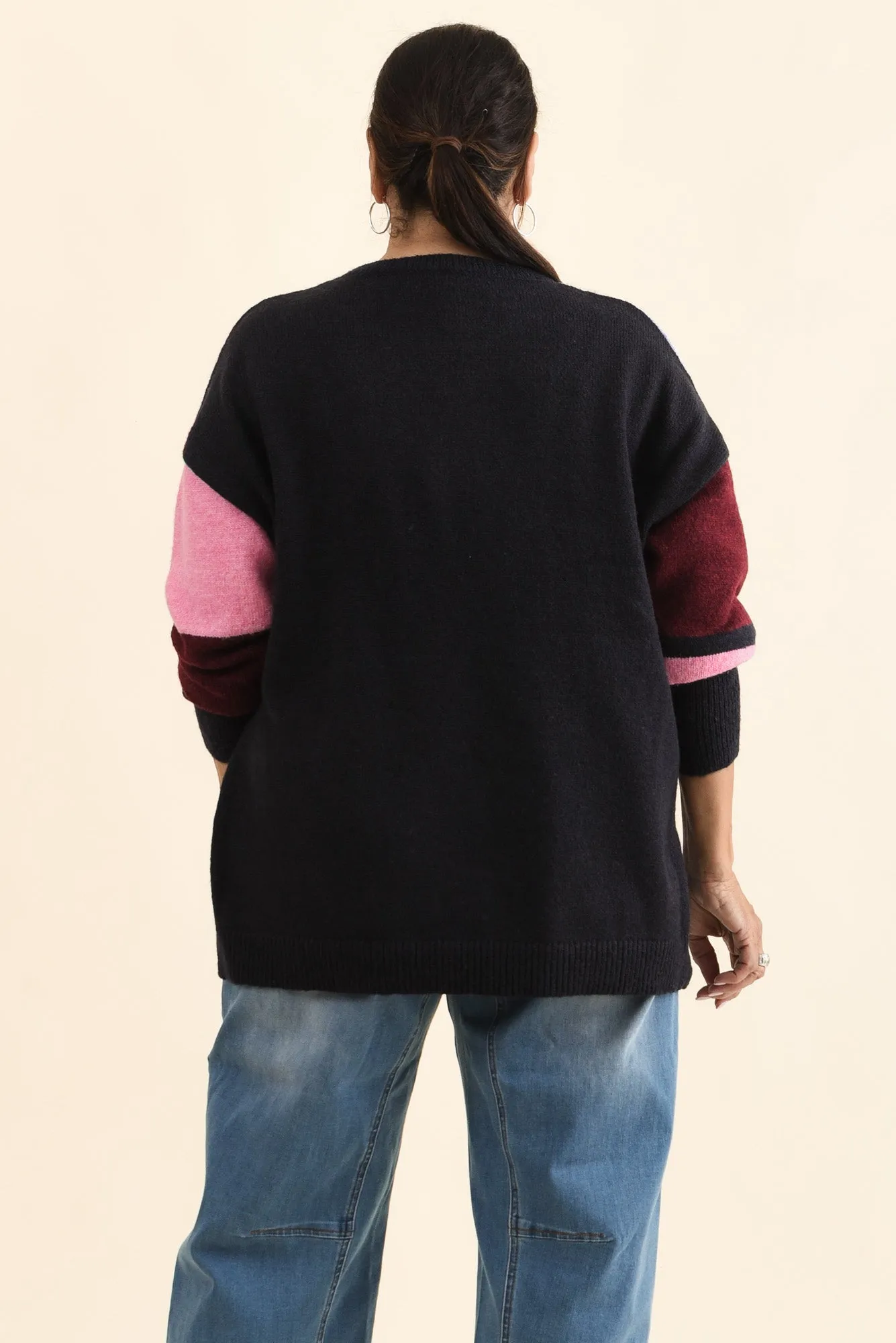 Kit Red Splice Knit Jumper sold by Blue Bungalow product image thumbnail 4