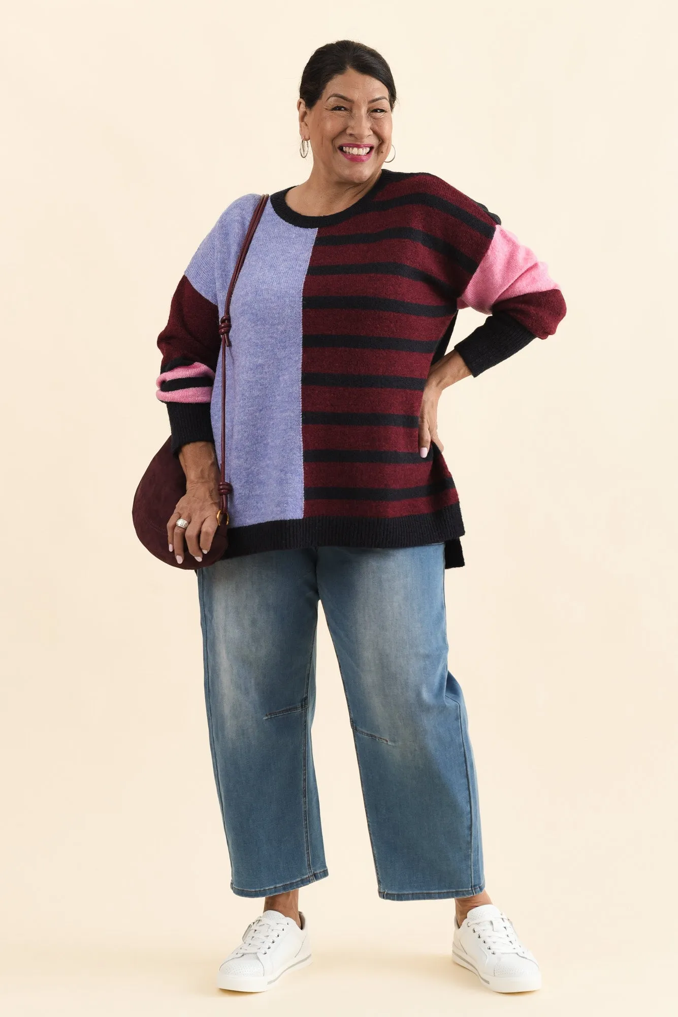 Kit Red Splice Knit Jumper sold by Blue Bungalow product image thumbnail 2