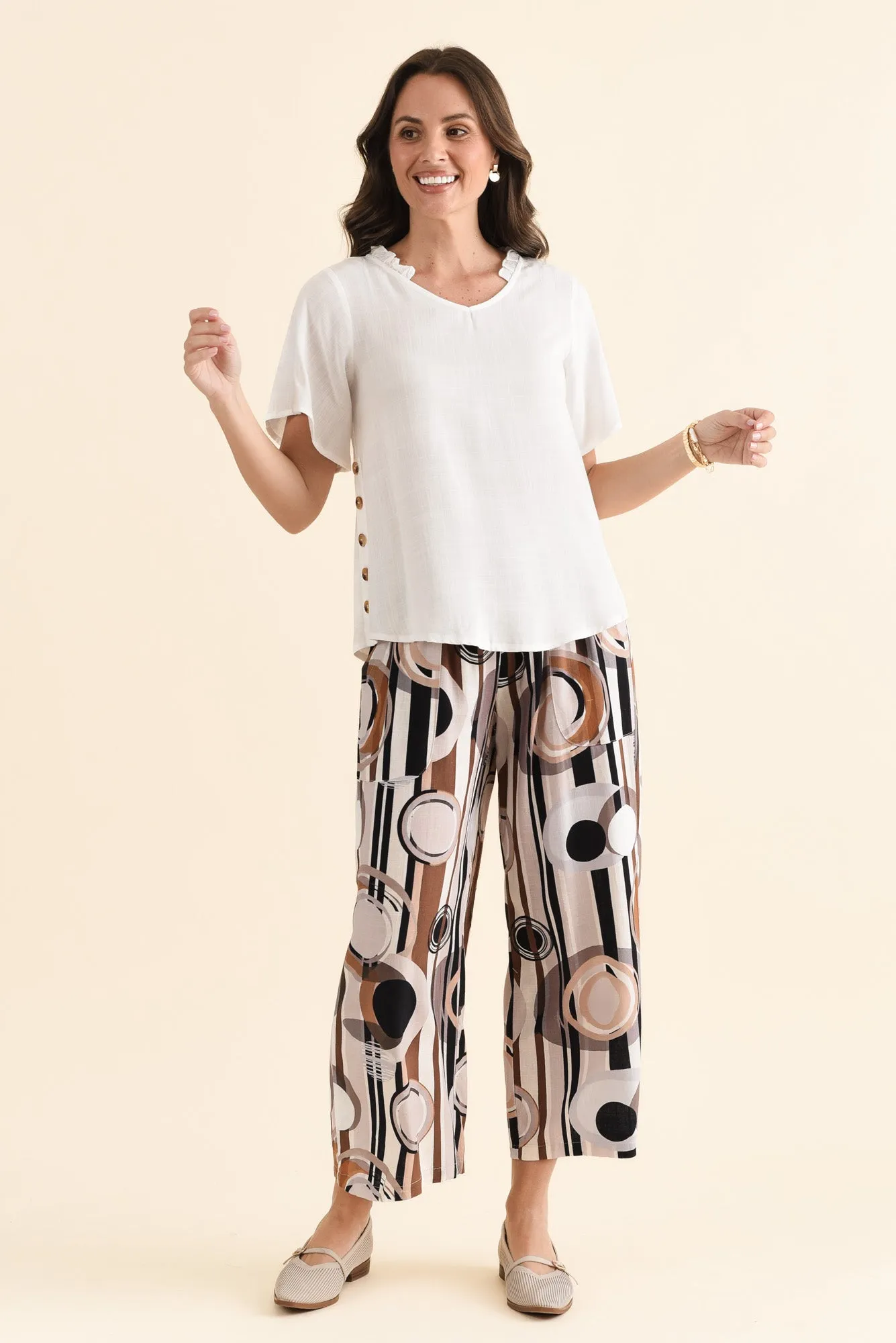 Hina White Frill Collar Top sold by Blue Bungalow product image thumbnail 2