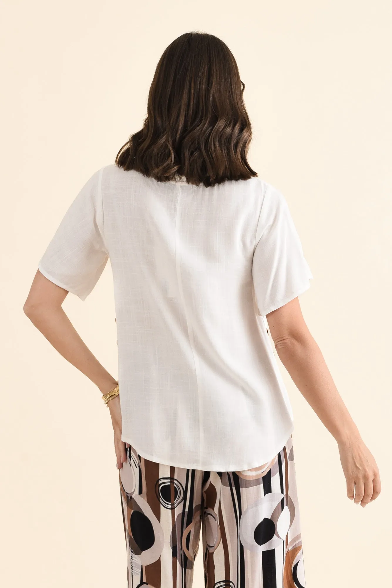 Hina White Frill Collar Top sold by Blue Bungalow product image thumbnail 4