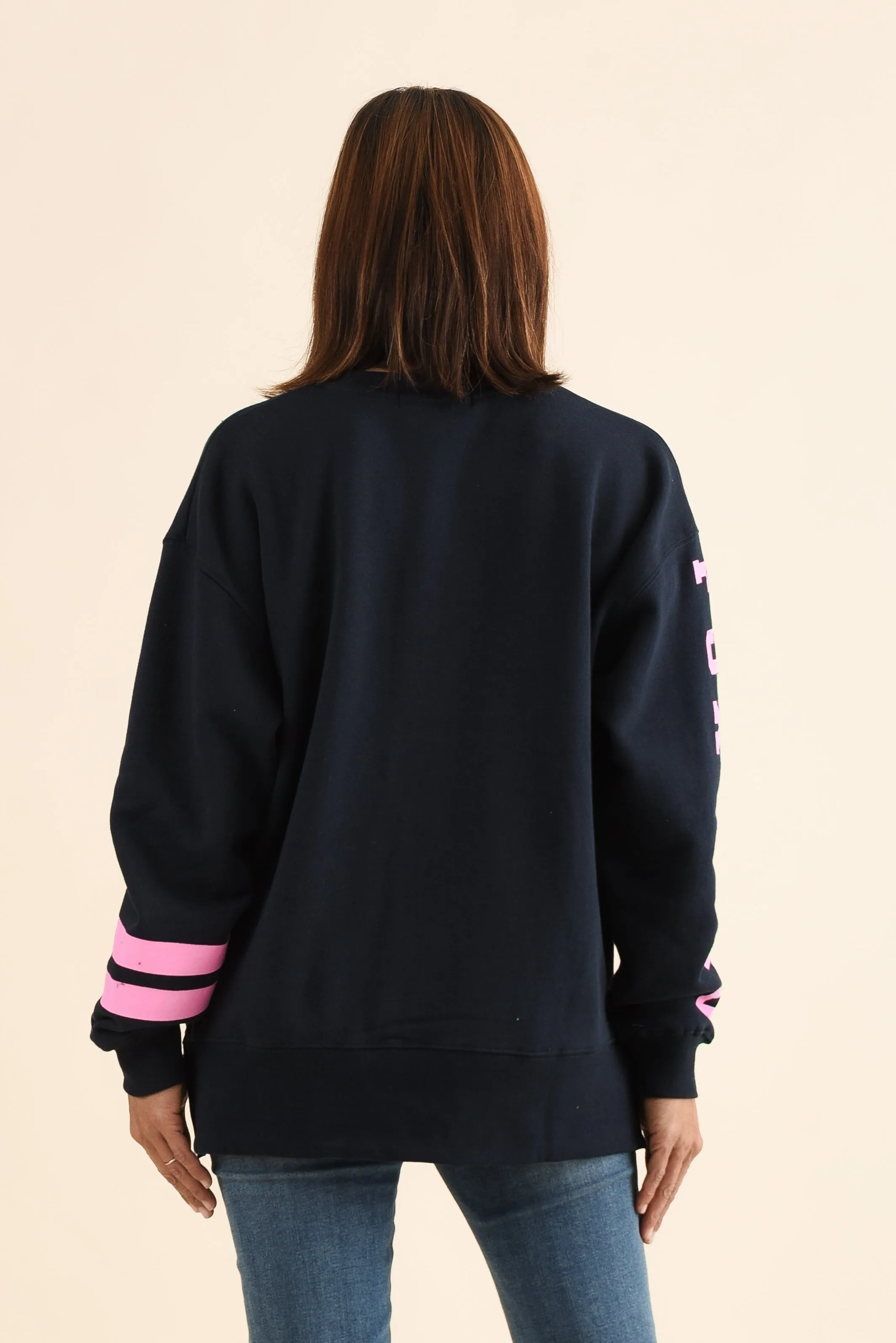 Origin Navy Cotton Crewneck Sweatshirt sold by Blue Bungalow product image thumbnail 4