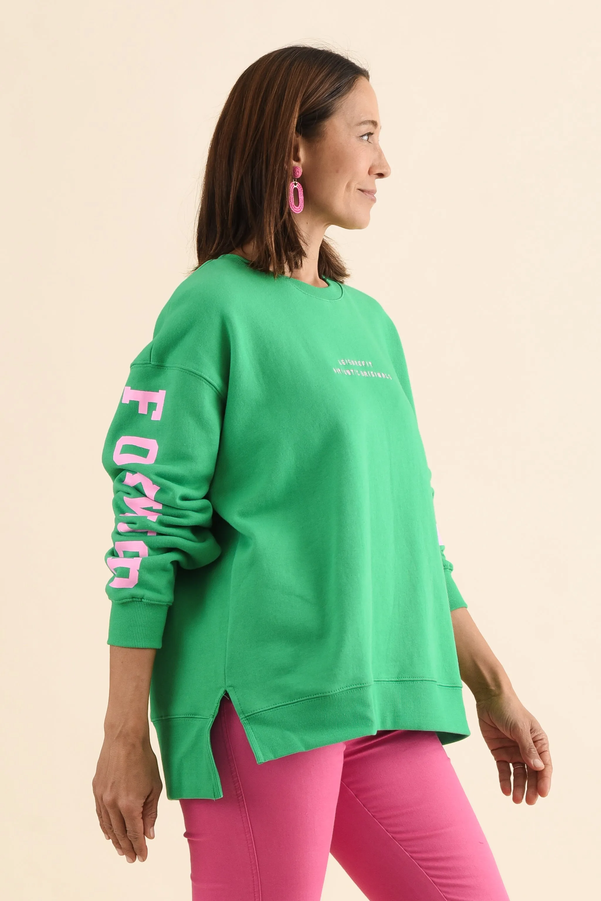 Origin Green Cotton Crewneck Sweatshirt sold by Blue Bungalow product image thumbnail 3