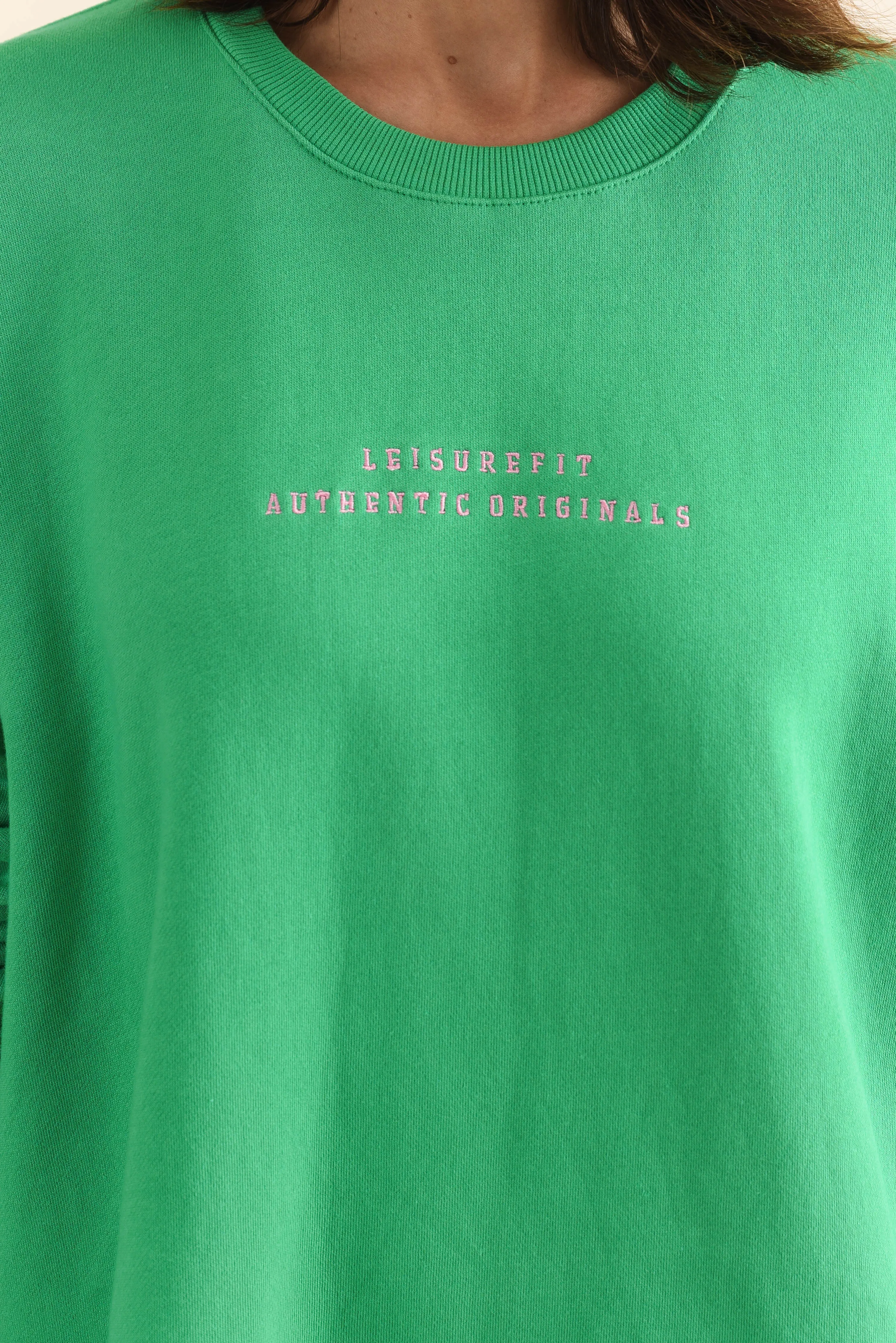 Origin Green Cotton Crewneck Sweatshirt sold by Blue Bungalow product image thumbnail 5