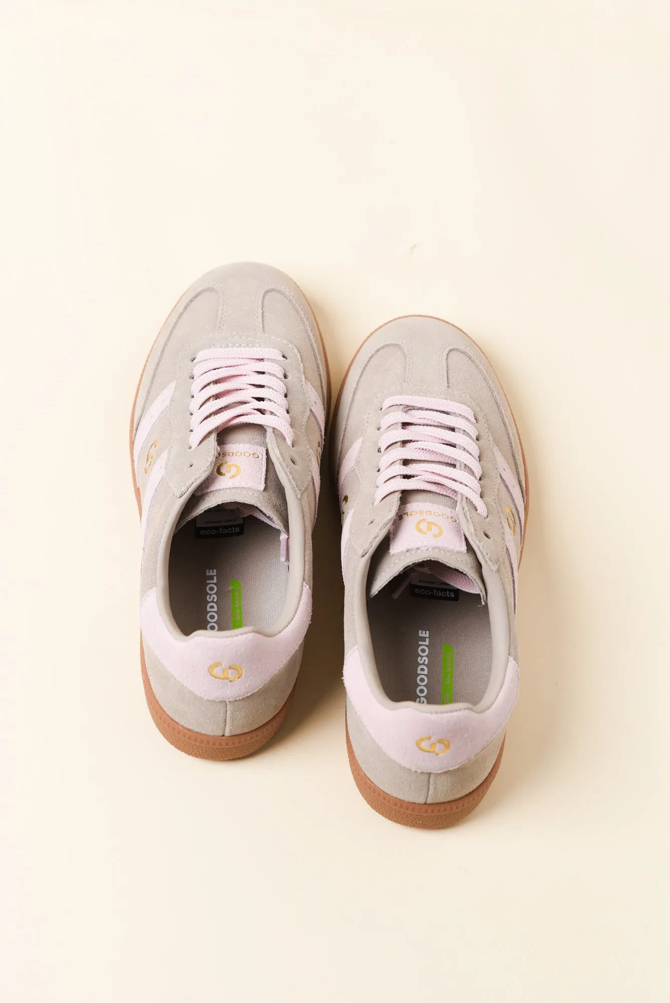 Parallel Taupe and Pink Contrast Suede Sneaker sold by Blue Bungalow product image thumbnail 5