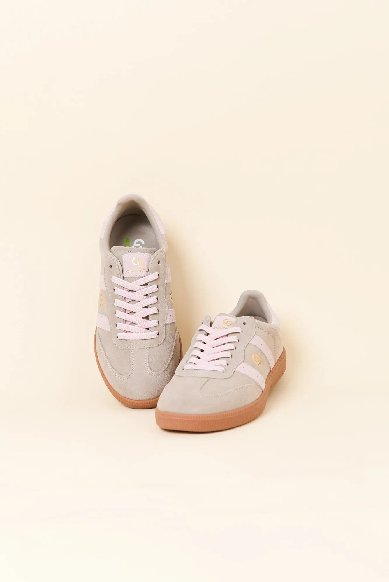 Parallel Taupe and Pink Contrast Suede Sneaker sold by Blue Bungalow product image thumbnail 2