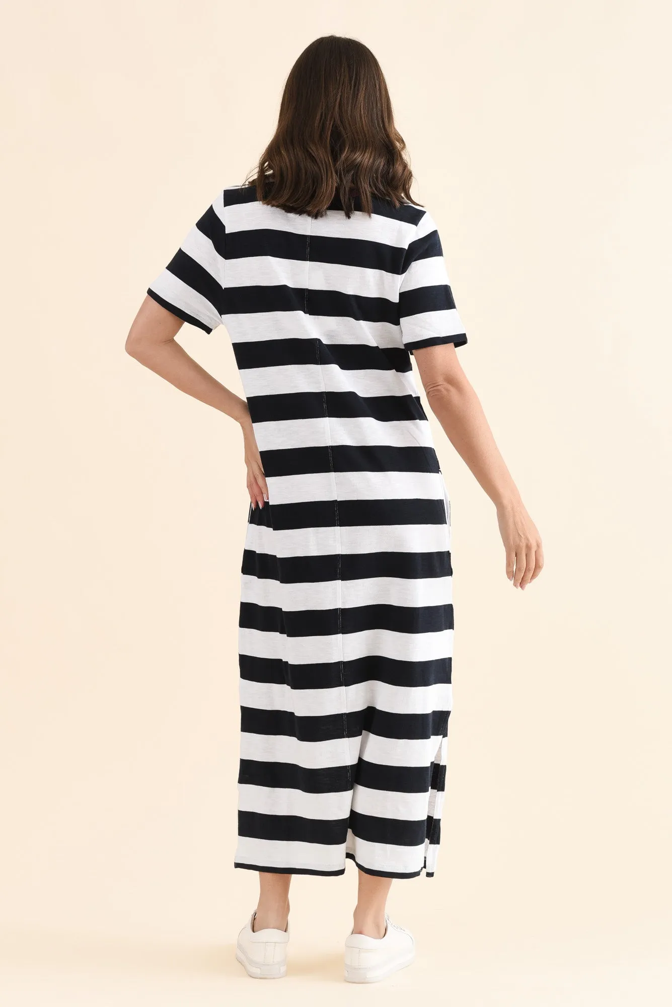 Tallow Navy Stripe Pocket Dress sold by Blue Bungalow product image thumbnail 4