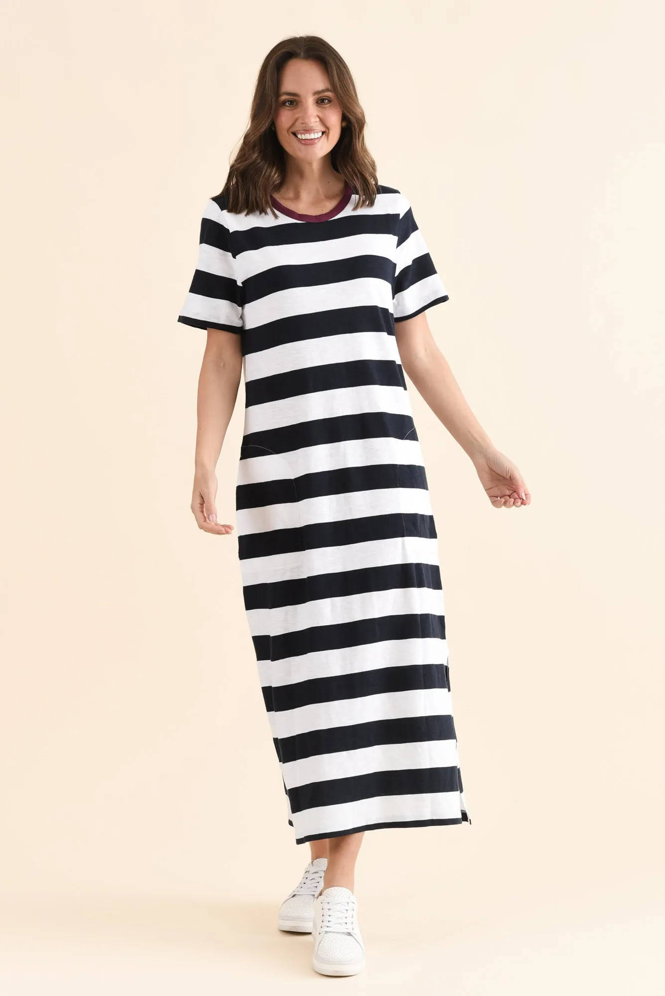 Tallow Navy Stripe Pocket Dress sold by Blue Bungalow product image thumbnail 2