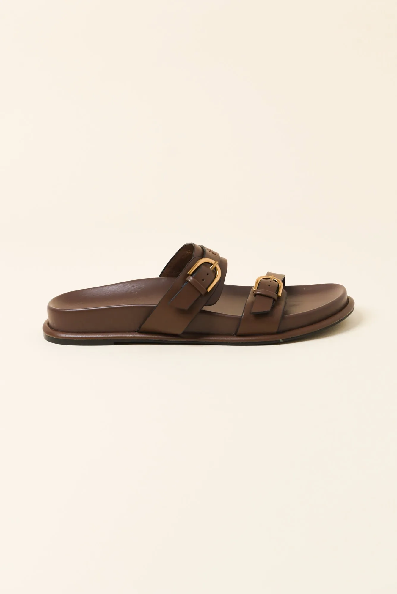 Valise Chocolate Buckle Slide sold by Blue Bungalow