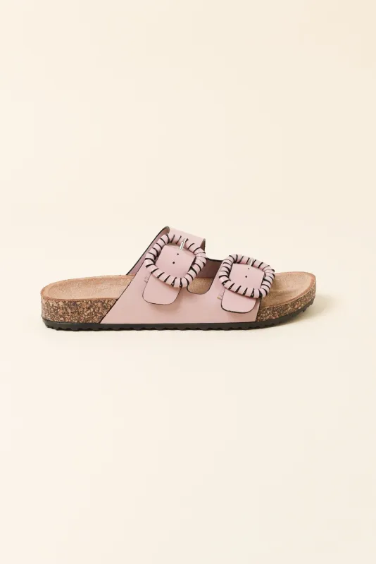 Jirona Pink Buckle Slide made by Blue Bungalow