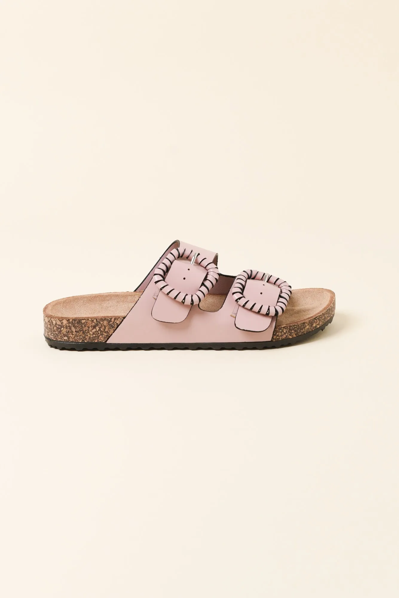 Jirona Pink Buckle Slide sold by Blue Bungalow