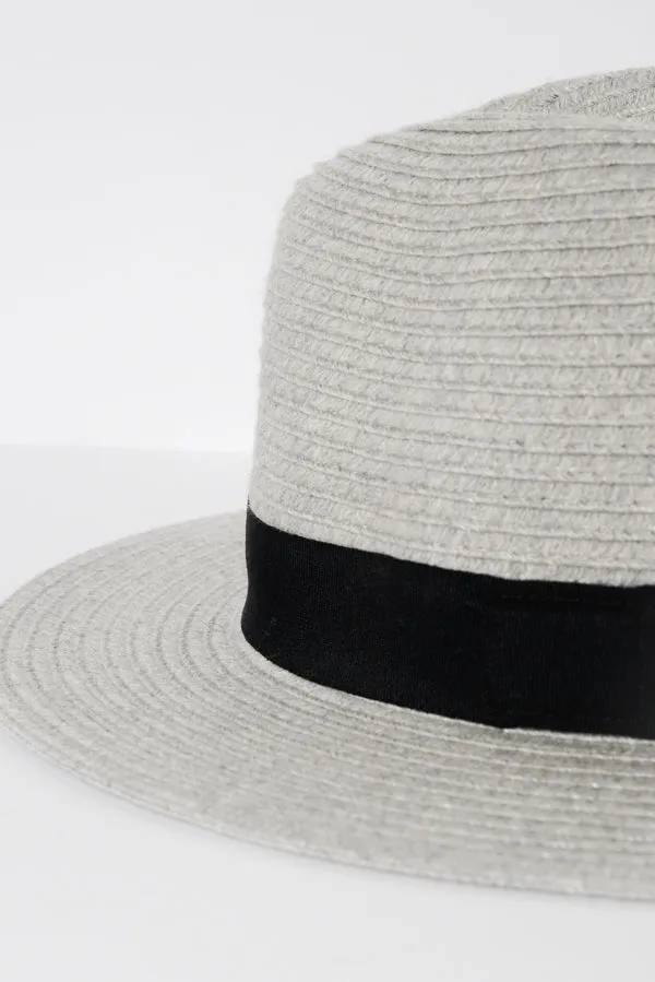 Grey Wide Brim Travel Fedora sold by Blue Bungalow product image thumbnail 4