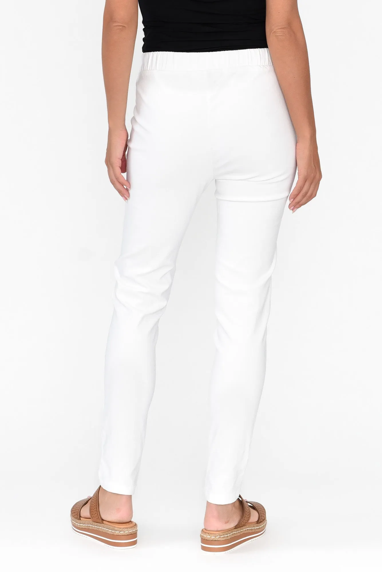 Olympia White Straight Pants sold by Blue Bungalow product image thumbnail 5