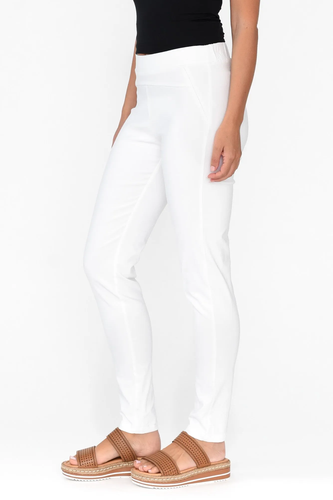 Olympia White Straight Pants sold by Blue Bungalow product image thumbnail 4