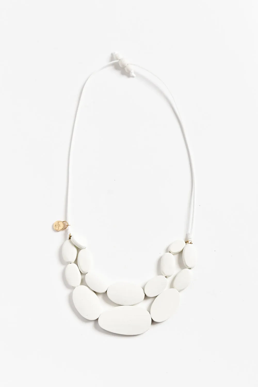 Kendra White Beaded Necklace sold by Blue Bungalow