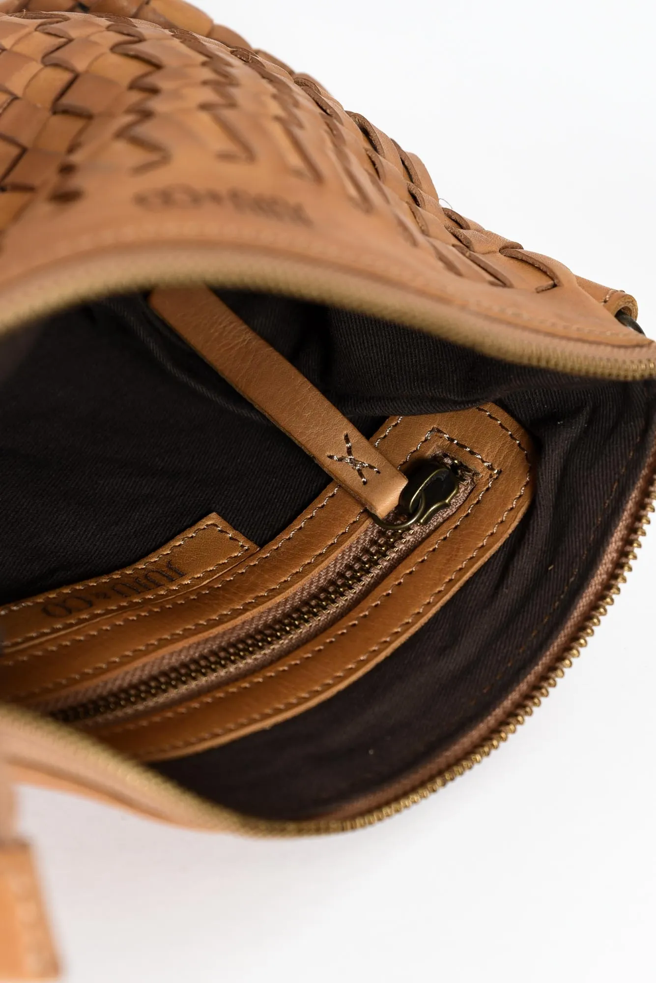 Bray Tan Woven Crossbody Bag sold by Blue Bungalow product image thumbnail 3