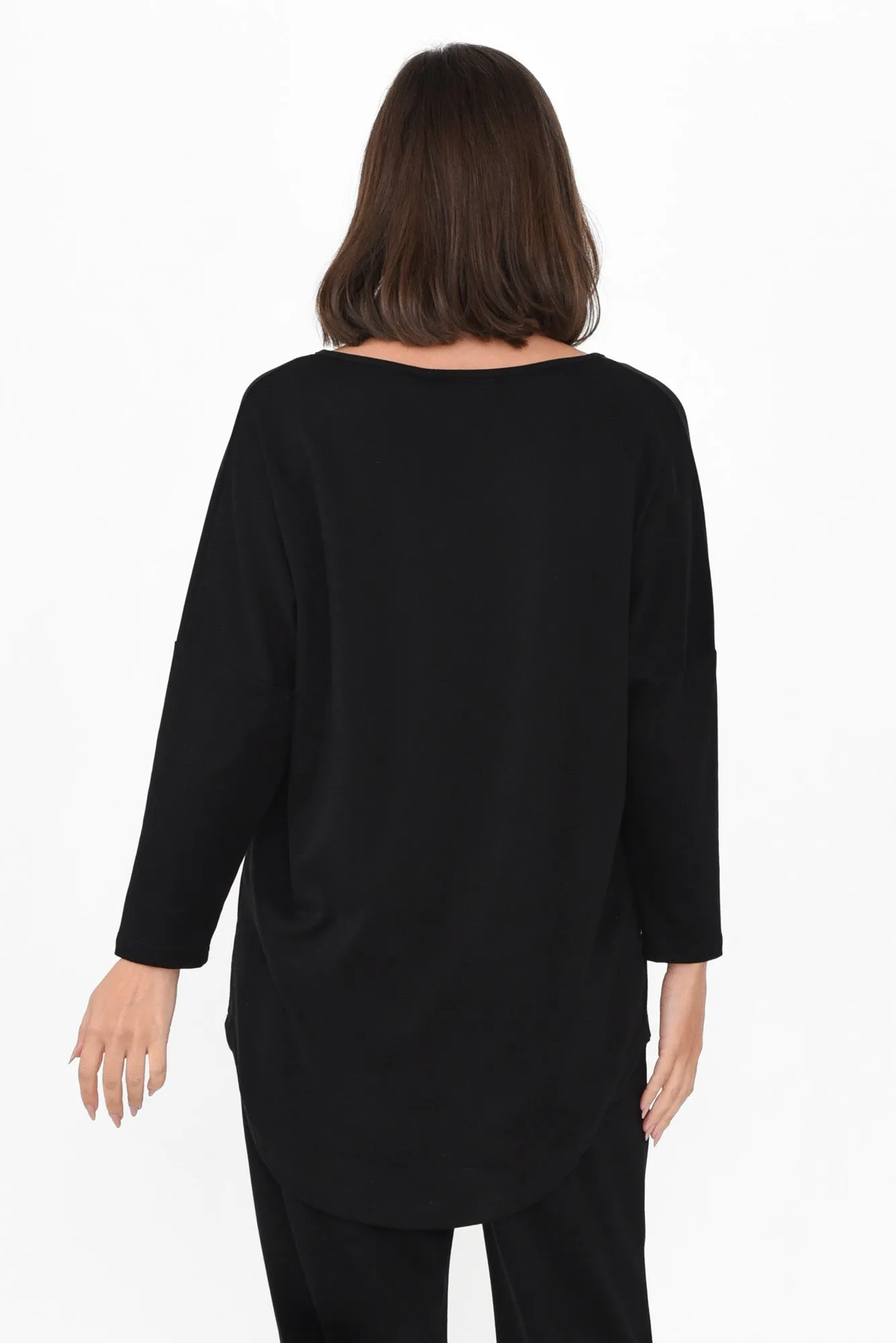 Merlin Black Long Sleeve Top sold by Blue Bungalow product image thumbnail 4