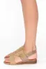 Miss Beige Raffia Elastic Sandal sold by Blue Bungalow