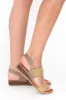 Miss Beige Raffia Elastic Sandal sold by Blue Bungalow