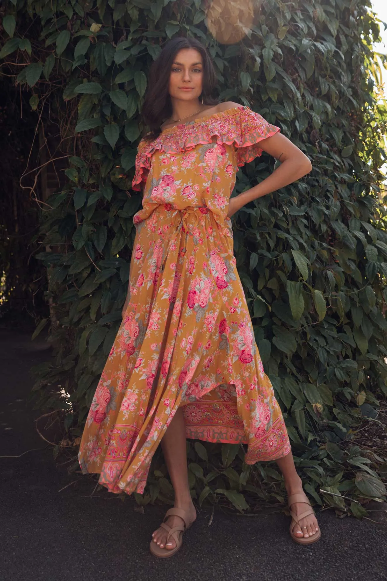 Rara Antique Floral Midi Skirt sold by Blue Bungalow product image thumbnail 4