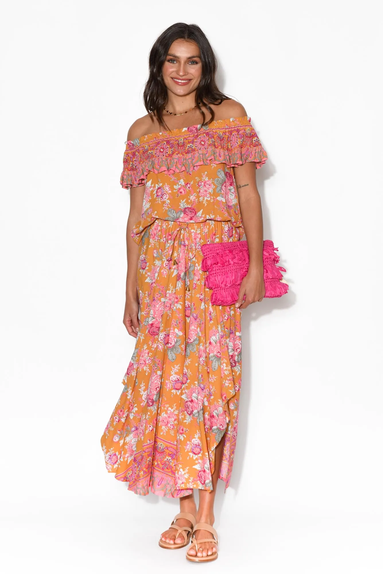 Rara Antique Floral Midi Skirt sold by Blue Bungalow product image thumbnail 2