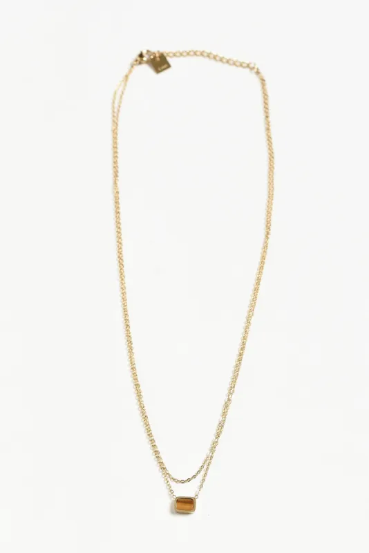 Deauville Gold Plated Layered Necklace sold by Blue Bungalow