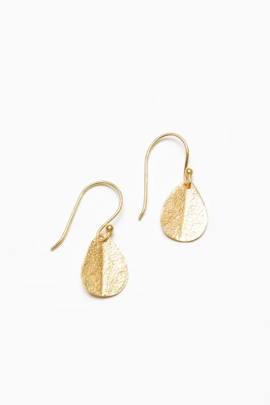Carren Gold Leaf Drop Earrings sold by Blue Bungalow