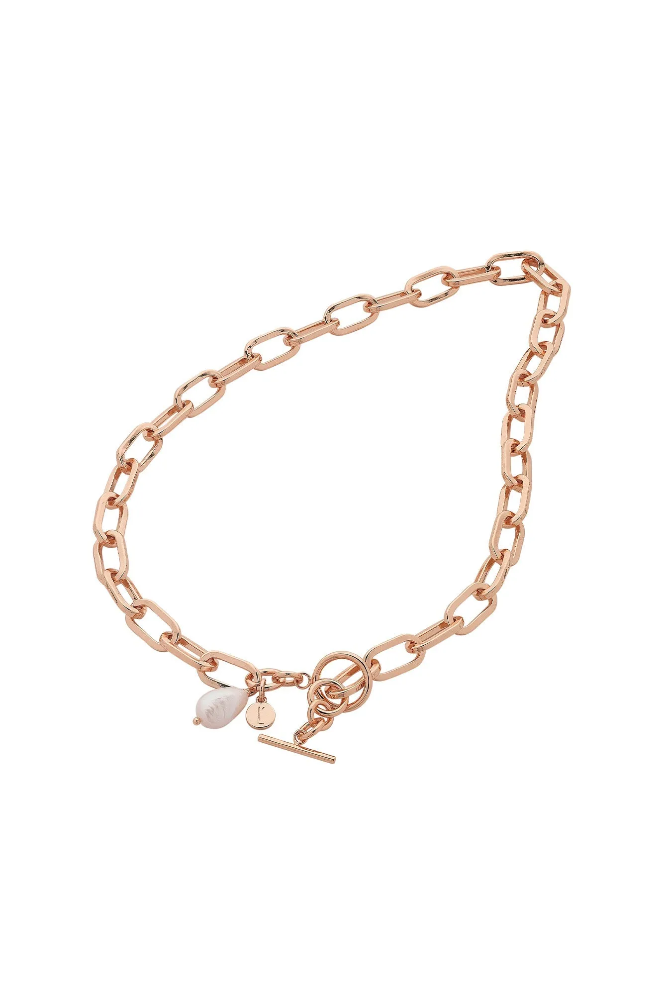 Darcy Rose Gold Pearl Necklace sold by Blue Bungalow