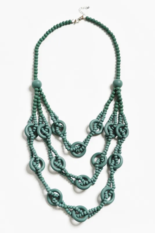 Riina Turquoise Beaded Necklace sold by Blue Bungalow