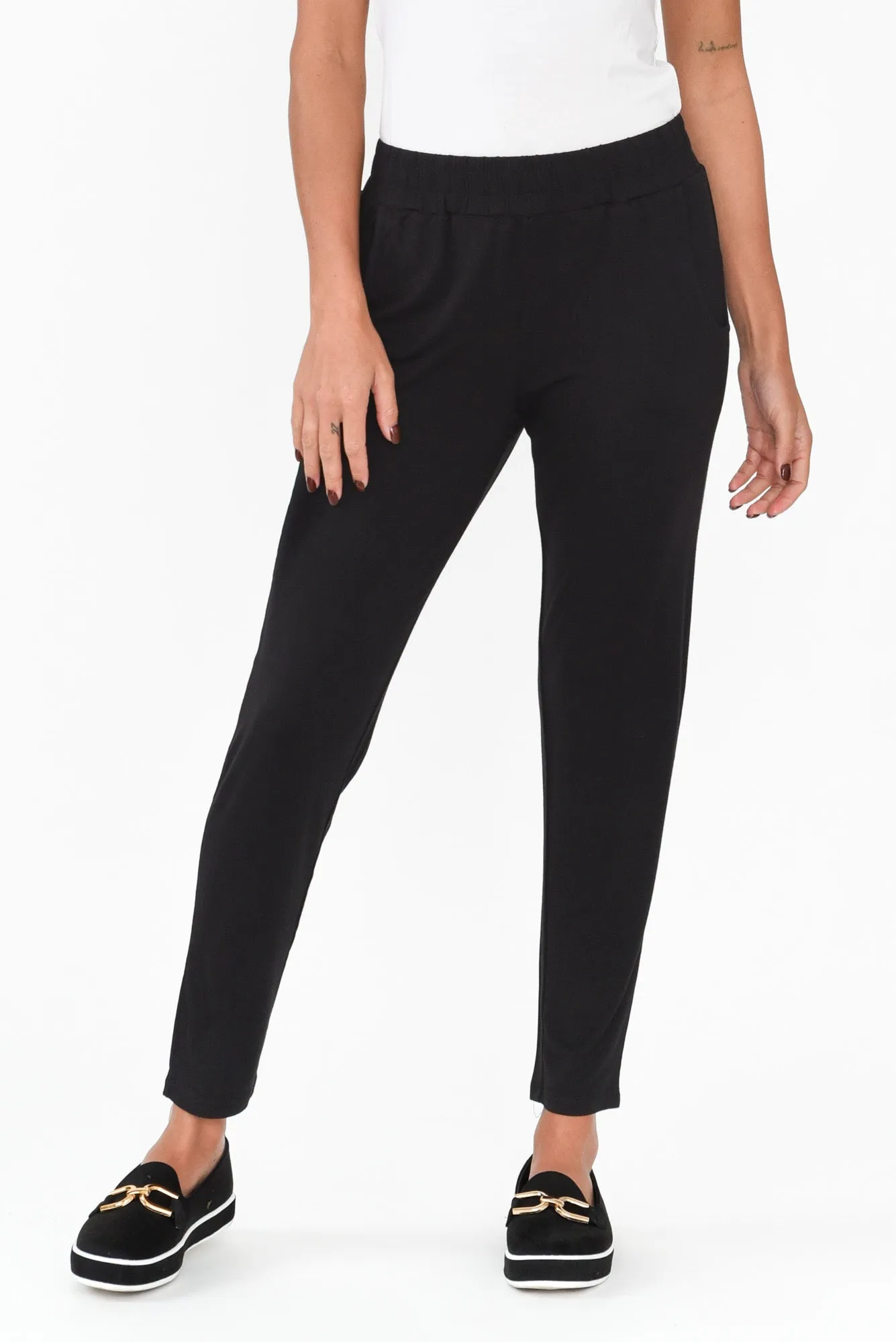 Percy Black Bamboo Pocket Pants sold by Blue Bungalow