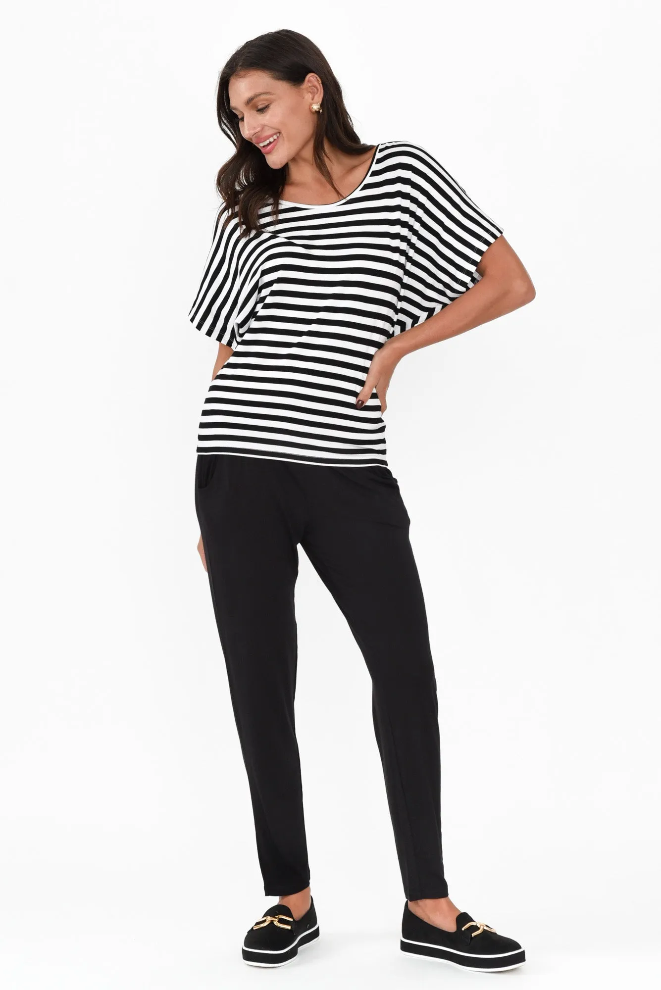 Percy Black Bamboo Pocket Pants sold by Blue Bungalow product image thumbnail 2