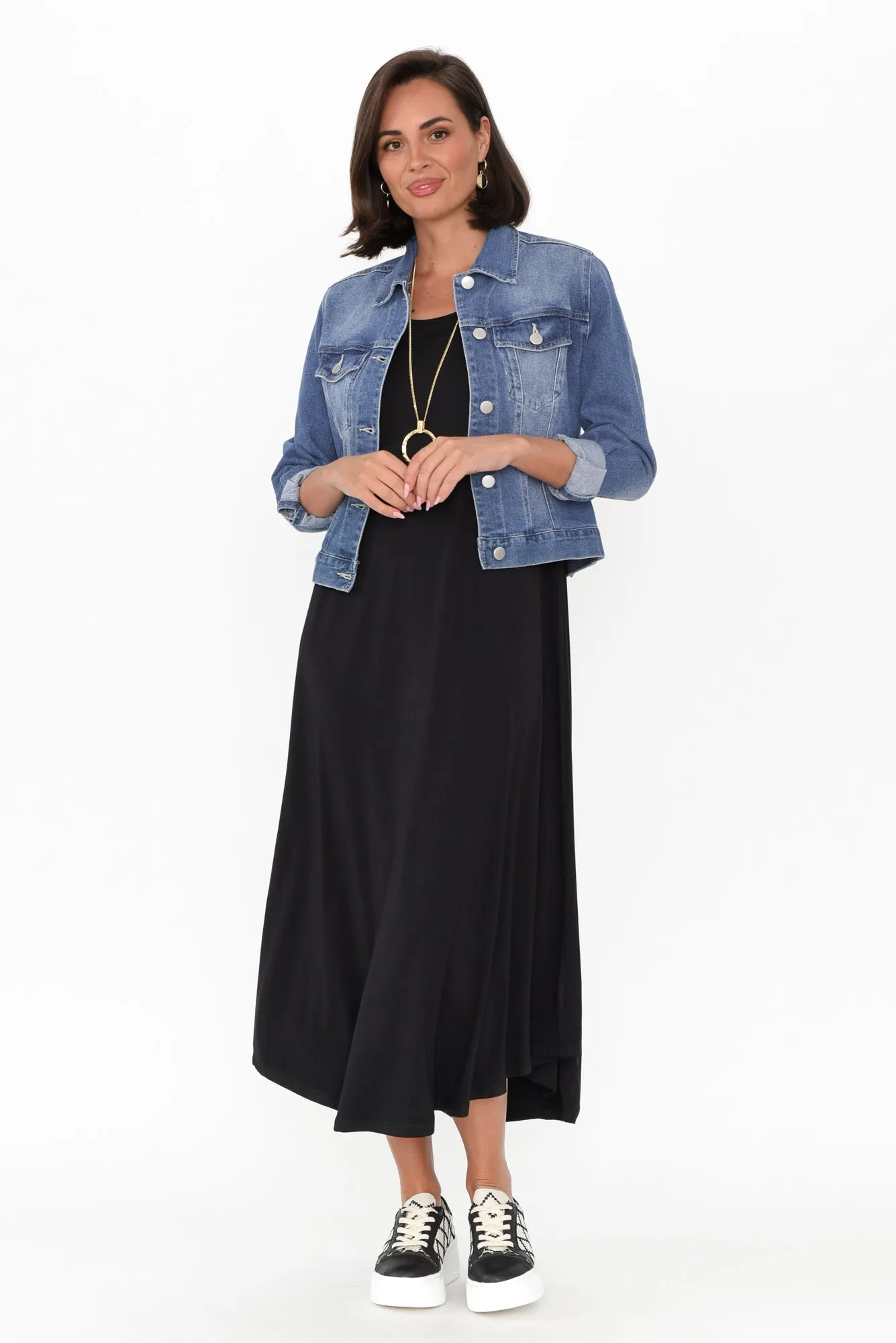 Marlene Black Bamboo Dress sold by Blue Bungalow product image thumbnail 2