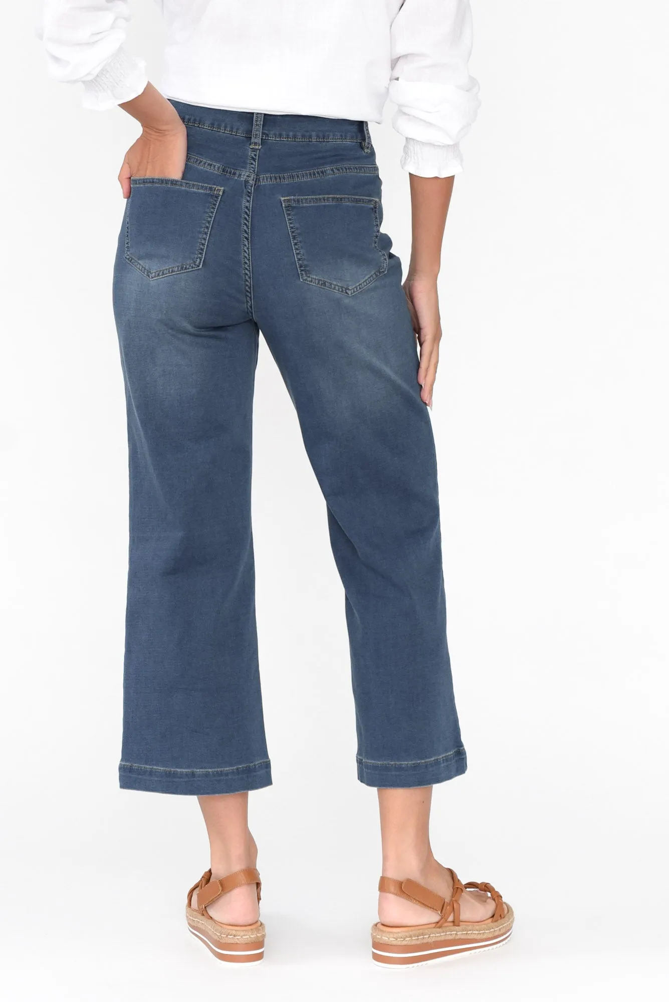 Winnie Blue Wide Leg Jeans sold by Blue Bungalow product image thumbnail 4