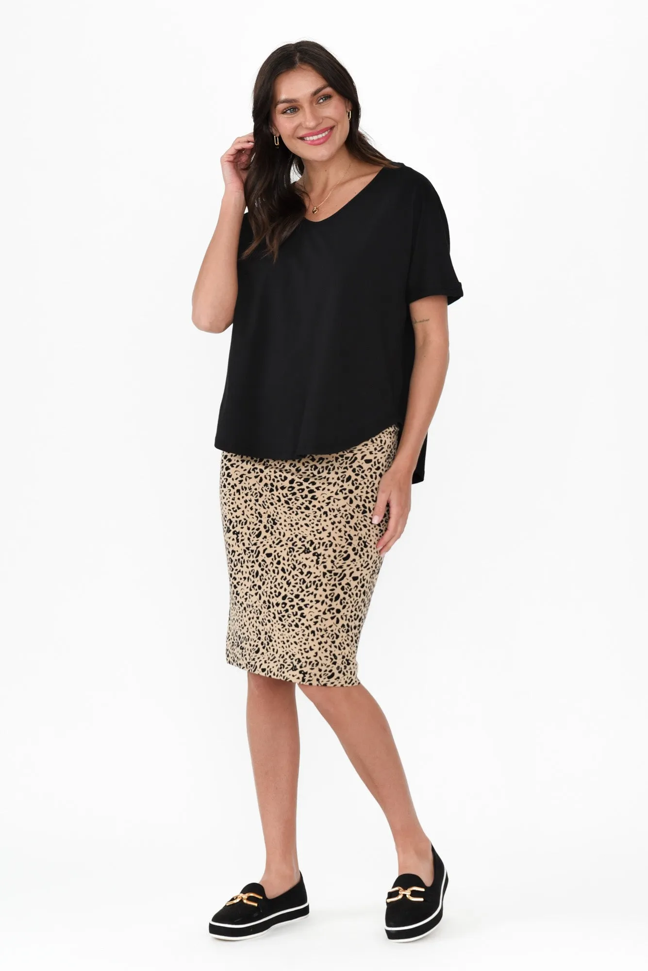 Toronto Black Cotton Tee sold by Blue Bungalow product image thumbnail 2