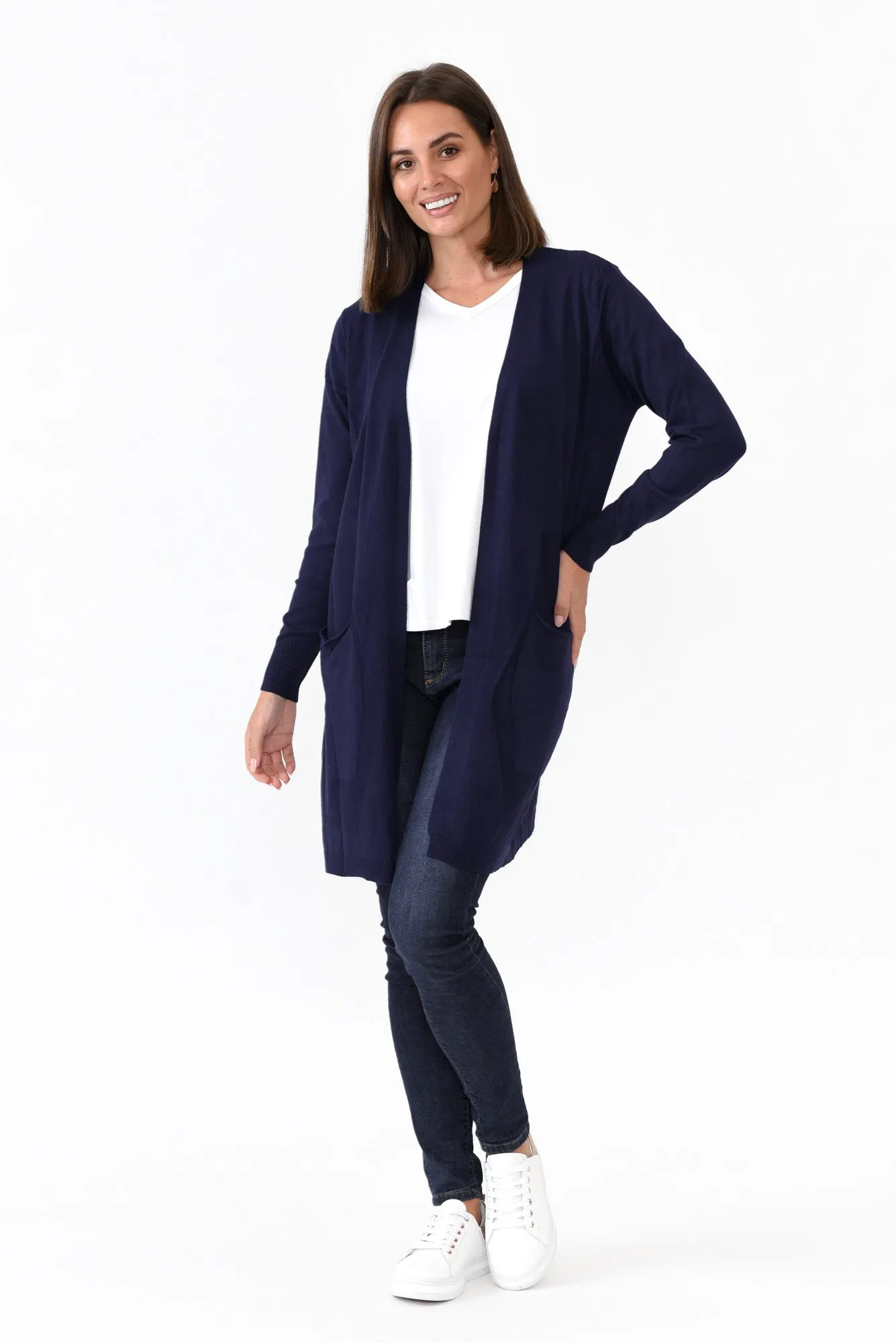 Mary Navy Pocket Cardigan sold by Blue Bungalow product image thumbnail 5
