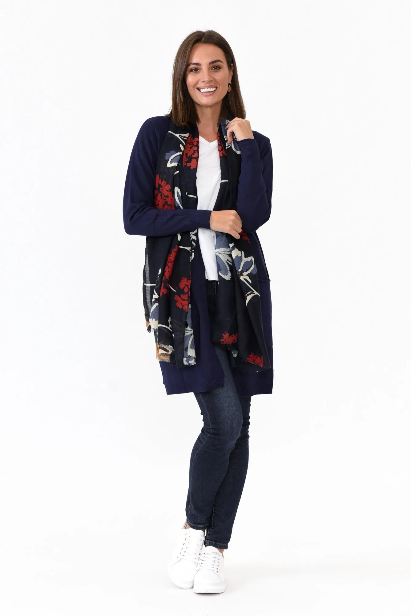 Mary Navy Pocket Cardigan sold by Blue Bungalow product image thumbnail 2