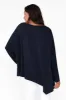 Susie Navy Asymmetrical Bamboo Top sold by Blue Bungalow