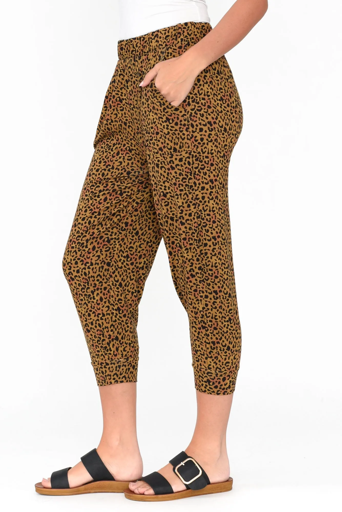 Brown Animal Tokyo Slouch Pants sold by Blue Bungalow product image thumbnail 3