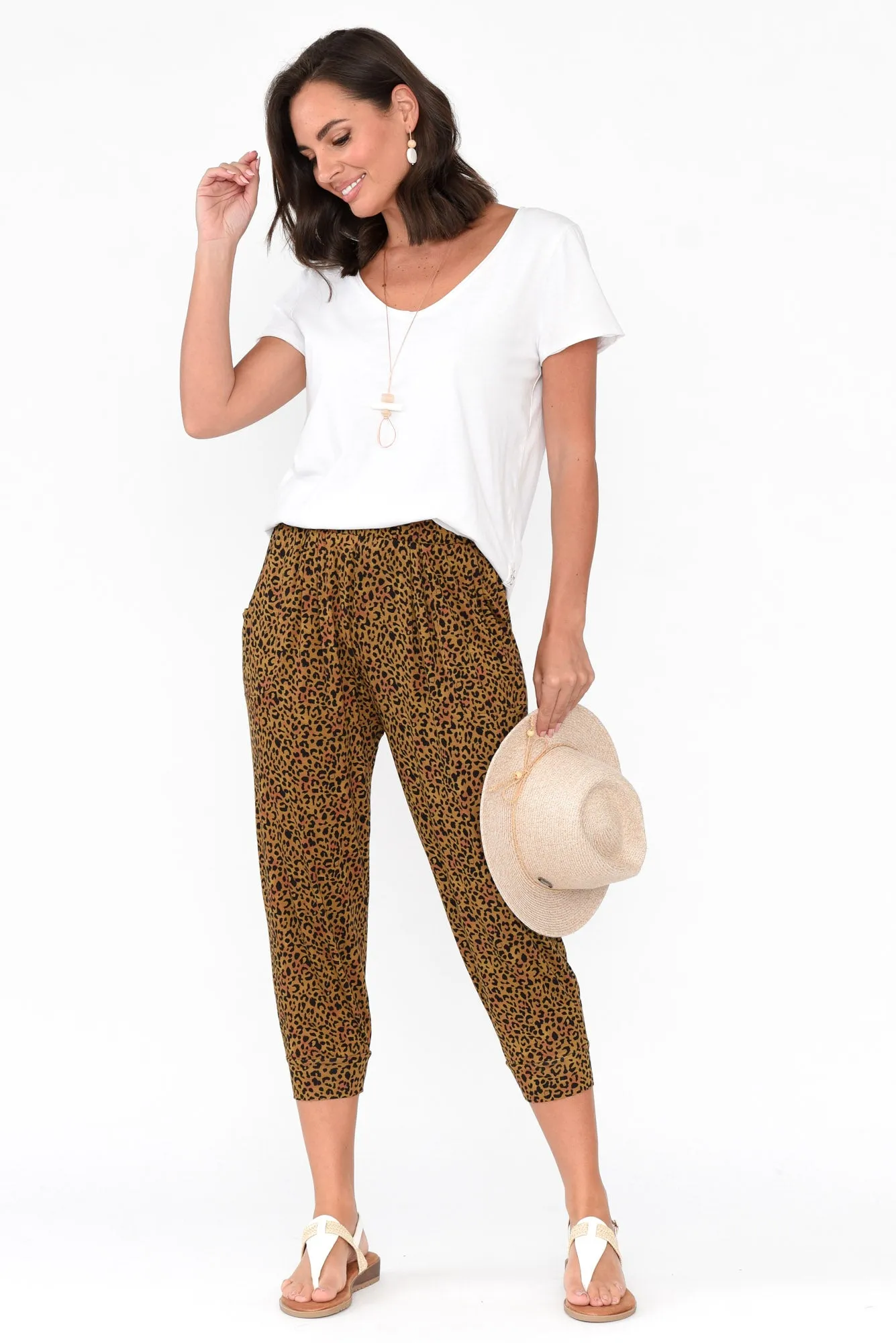 Brown Animal Tokyo Slouch Pants sold by Blue Bungalow product image thumbnail 2